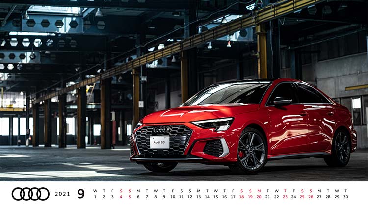 オリジナル壁紙 カレンダー Audi Japan Sales