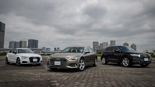 最新のaudiで話題の 車中泊 キャンプ へ Audi A6 Avant Audi A3 Sportback Audi Q5